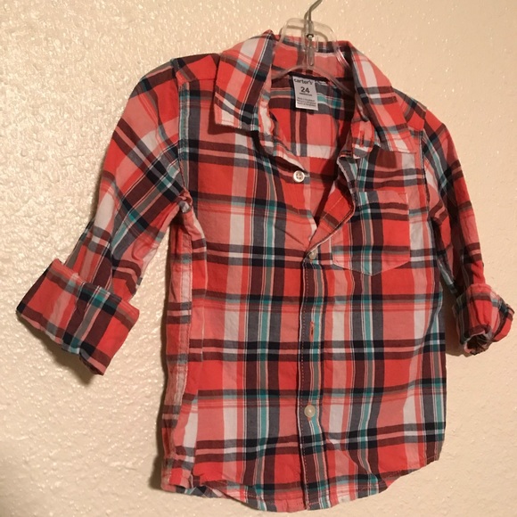 Blue pants and two long sleeve button up shirts. - Picture 3 of 5